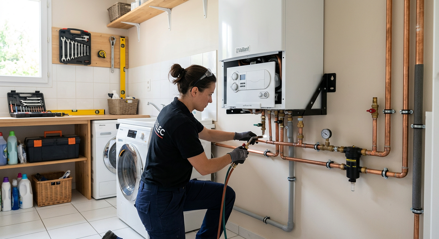 Remplacement de chaudière à condensation par un chauffagiste à Créteil